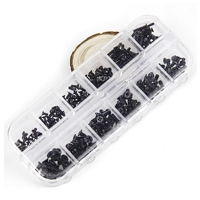Kit de vis en acier au carbone pour ordinateur portable, assortiment de vis Phillips à tête plate, accessoires de vis ssd à tête fraisée
