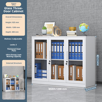 Armoire métallique à double porte grande capacité, armoire de garage domestique, armoire en acier mini anti-rouille, armoire de rangement privée pour articles divers