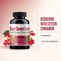 Complément Alimentaire Herbal Berbérine avec Capsules de Cannelle de Ceylan pour le Soutien Articulaire et Cardiovasculaire OEM ODM