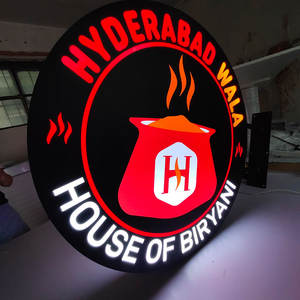 Negozio di fronte al negozio di segno stradale Logo di luce illuminata scatola segnaletica stradale per il ristorante Boutique <span class=keywords><strong>Store</strong></span> - Product Image 4