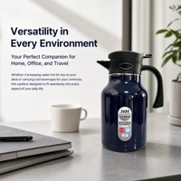 Carafe thermique 36H, en acier inoxydable 304, isotherme sous vide, avec bec verseur à pression, pour hôtels, restaurants et buffets