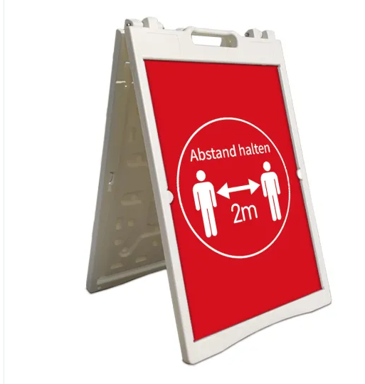 Outdoor water injection Portable A-Frame Double Sided Pavement Sign Sidewalk Sign poster Stand