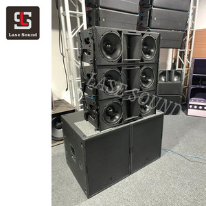 Altavoces de matriz de línea de audio y vídeo profesionales duales de 10 pulgadas, sistemas PA con amplificador de 600W para uso en exteriores - Product Image 2