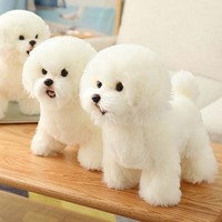 Vente en gros d'usine : Jouets en peluche simulation ours et chien, doux et câlins pour bébés, et jouets réconfortants en peluche pour bébés