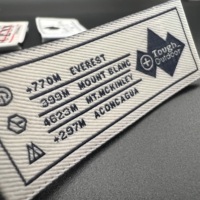 Étiquettes de col en satin imprimé en polyester écologique de luxe personnalisées pour vêtements, robes, chapeaux, chaussures, chaussettes