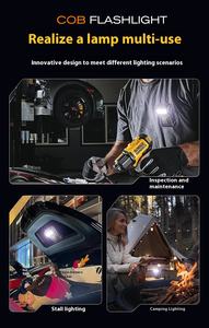 Nouvelles tendances Camping en plein air USB Rechargeable Multi-outils EDC Logo personnalisé Porte-clés Lampe torche LED/Mini lampe torche LED - Product Image 4