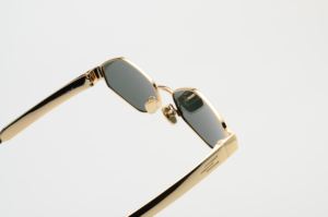 Fashion Designer Shades Sunglasses for Men Women Custom Polarized UV400 <strong>Tac</strong> Lenses Light Weight Gold Clear Metal Frame - Product Image 6