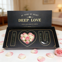 Boîte à fleurs élégante « Je t'aime maman » avec logo de luxe, emballage cadeau rectangulaire de roses de luxe pour la fête des mères, la Saint-Valentin