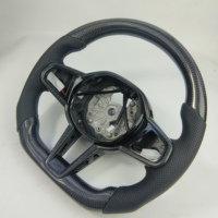 Volant de course en cuir et fibre de carbone pour X3 G01 X4 X5 G05 M3/M4 à fond plat avec lumières de changement de vitesse