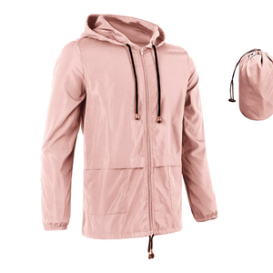 CONMR <strong>Women's</strong> Lightweight <strong>Packaway</strong> Rain <strong>Jacket</strong> Waterproof Outdoor Hooded Coat With Zipper Closure Carry Pouch Summer Casual Wear - Product Image 1