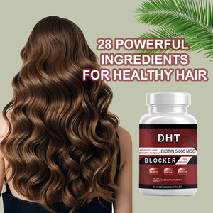 Cápsulas de Suplemento Bloqueador de DHT Más Vendidas, 60 Cápsulas, Fórmula Rica en Biotina y Vitaminas para el Crecimiento del Cabello - Product Image 3
