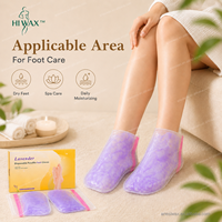 Masque hydratant jetable pour les pieds au paraffine saveur pêche OEM pour la réparation des talons rugueux, secs et gercés – Idéal pour les salons