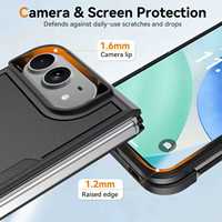 Étui de téléphone pliable résistant aux chocs pour iPhone Duo