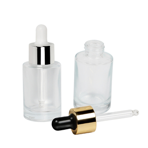 Emballage de cosmétiques personnalisé de <span class=keywords><strong>luxe</strong></span> Flacon compte-gouttes en verre de 30ml Flacon vide de sérum en verre transparent avec compte-gouttes - Product Image 3