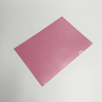 Personalizable A4 transparente esmerilado plástico en forma de L parte superior abierta informe lateral carpeta de archivos PP Material presentación carpeta logotipo personalizado
