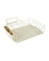 Étagère de rangement de cuisine moderne en fer, double couche, pour vaisselle et bols, étanche, réglable, durable, portable, de type sur pied