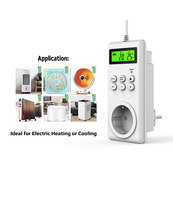 Termostato Inalámbrico Digital para Habitaciones, Control de Temperatura Inteligente Montado en la Pared para Hogar, Oficina y Hotel