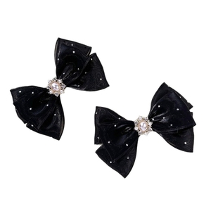 Doux princesse dentelle arcs épingle à cheveux enfants perle couronne Barrettes pinces à cheveux pour femmes filles chapeaux mode cheveux accessoires - Product Image 5