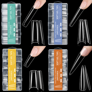 Uñas Postizas al por Mayor, Caja de 240 Piezas, Tamaño XXXL, Uñas de Gel Suave para Extensión de Uñas - Product Image 5