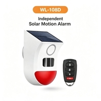 Détecteur de mouvement infrarouge Wale, alarme 120 dB, alimenté par énergie solaire, pour la sécurité à domicile, à la ferme, à l'usine