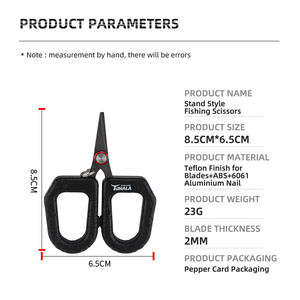 KLIFISHING Visschaar RVS Precisie Vislijnsnijder voor Gevlochten Visuitrusting - Product Image 4