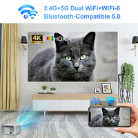 Projecteur Mini Portable Android Smart Wifi 4K Full HD 1080P pour Home Cinéma - Stock Brésil X9 Pro