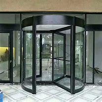 Entrée d'hôtel de luxe 2 Wing Porte tournante en verre coulissante automatique électrique - Product Image 2
