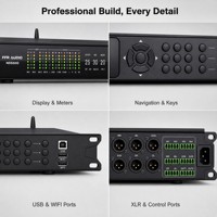 Processeur d'effets de pré-ampli FFR AUDIO NDS500 KTV, mixeur audio DSP 8 canaux, Bluetooth, WiFi, USB, optique, coaxial pour karaoké