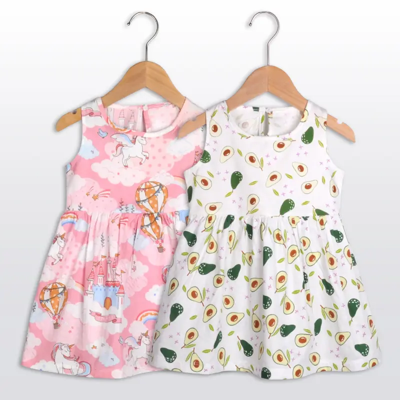 Modestil Sommer 1-6 Jahre Baby Baumwolle Seide Prinzessin Kleid für Kinder Baby Kleinkind Blumen kleid Mädchen Freizeit kleidung