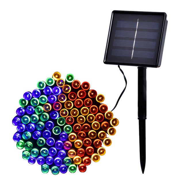 8 Function LED Solar String Lights with Battery Box Outdoor Garden Garden Lights