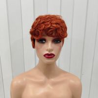 Perruque Courte Pixie en Gros, Perruque Bob Bouclée en Cheveux Humains, Perruque Courte Pixie Cut, Perruque Courte en Cheveux Humains Naturels Vietnamiens Sans Colle