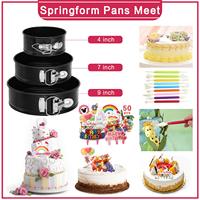 464-teiliges Tortendekorations-Set mit Kuchenform, Spritztüllen, Drehteller, Spritzbecher-Set, individuelles Kuchenwerkzeug-Set mit Backzubehör