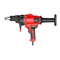 Perceuse à main sans eau 1800W, 0-2100 tr/min, pour le perçage de briques, murs en béton, carottage diamanté ZZ 9110