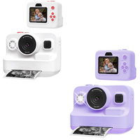 Appareil photo instantané pour enfants 1080p avec enregistrement vidéo 1400 mAh, design de capteur d'image CMOS microSD antique