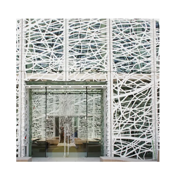 Custom Aluminum Metal Wall Panel Plate Exterior Design Wall Panel Or Metal Cladding Perforated Aluminum Wall Panel