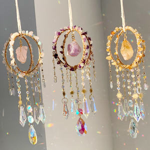 Atrapasoles de Cristal Redondo con Amatista, Venta al Por Mayor, Excelente Artesanía y Detalles Exquisitos - Product Image 3