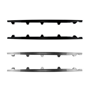 Amp-Z Side Skirt <b>Kit</b> For Bmw 3 Series E90 E91 M Sport 2005-2012 Mp <b>Models</b> Piano Black Carbon Fiber Texture Matte Finish - Product Image 2