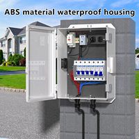 Boîtier de raccordement électrique ABS IP67 avec prise de courant et espace de montage pour thermostat, conception ventilée pour la dissipation thermique
