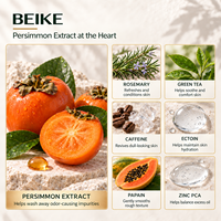 Gel Douche BEIKE OEM au Tanin de Kaki, Zinc PCA, Thé Vert et Romarin pour Soin Corporel Quotidien et Anti-Odeurs Fraîches