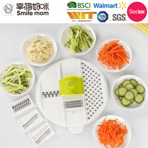 Ensemble de cuisine multifonctionnel 4L en plastique : râpe à légumes manuelle, trancheuse, <span class=keywords><strong>essoreuse</strong></span> à <span class=keywords><strong>salade</strong></span> - Product Image 2