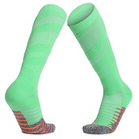Chaussettes de Compression longues rembourrées, coussin de course de football 20-30mmhg