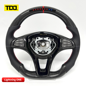 Volante de fibra de carbono con LED TDD para Benz W213 W204 S500 S320 S300 E200 E300 E320 E350 E43 E63 E53 E500 Amg - Product Image 4