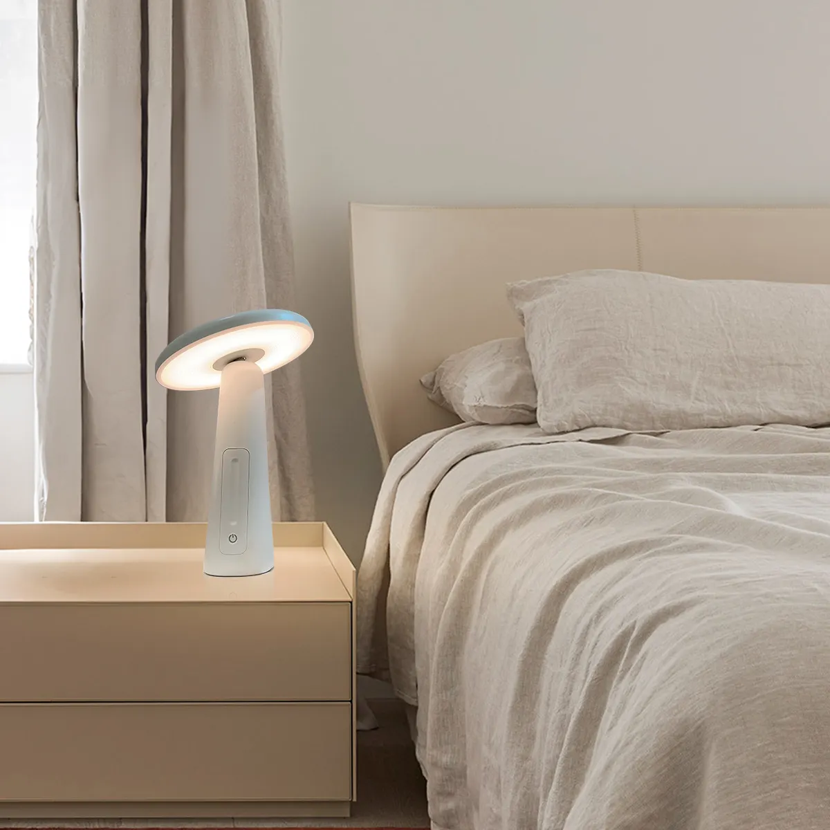 SLYNN Nachtlicht Großhandel Fabrik New Morden Hotel Wiederauf ladbare Touch Home Schlafzimmer Wohnzimmer Luxus LED Tisch lampe