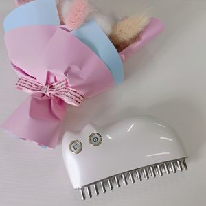 หวีป้องกันผมร่วงผลิตภัณฑ์ความงามและดูแลส่วนบุคคลรูปแมวน่ารักมีการสั่นสะเทือนด้วยไฟฟ้าสีแดง - Product Image 2