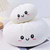 Giant Squishy Dumpling 25cm 15cm, Bao Bun Squishy Géant 10 pouces, Boule Squishy à remontée lente, Jouet anti-stress avec boîte de cuisson vapeur, Entrepôt USA
