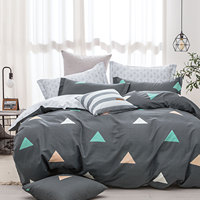 Emballage de gros Ensemble de literie couette super douce en tricot 4 pièces