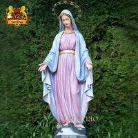 Statue de la Vierge Marie de Lourdes en résine pour jardin extérieur, grande grotte, catholique