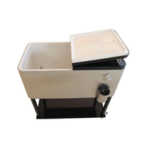 Rolling Ice Chest Portable Patio Party Bar Refroidisseur De Boissons Chariot avec Étagère Roulant Extérieur Patio Refroidisseur Chariot sur Roues