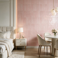 Nouveauté : Carrelage en porcelaine brillant 75x300, 9 mm d'épaisseur, blanc, noir, rose, pour cuisine, salle de bain, salon, mur intérieur