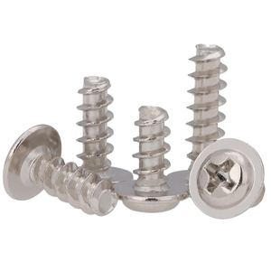 Tornillo autorroscante de cabeza plana niquelado PWB con junta de sellado y cabeza cruzada, tornillo de cabeza plana tipo mesón - Product Image 3